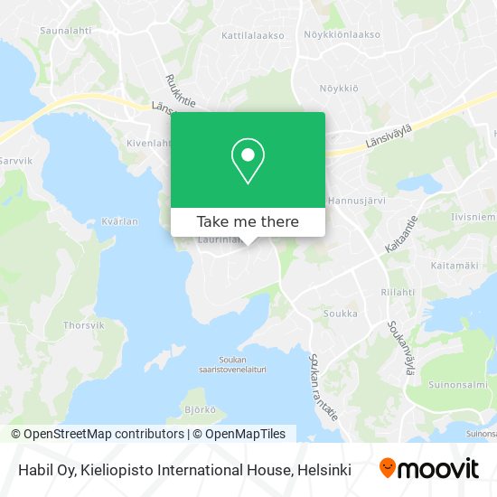 Habil Oy, Kieliopisto International House map