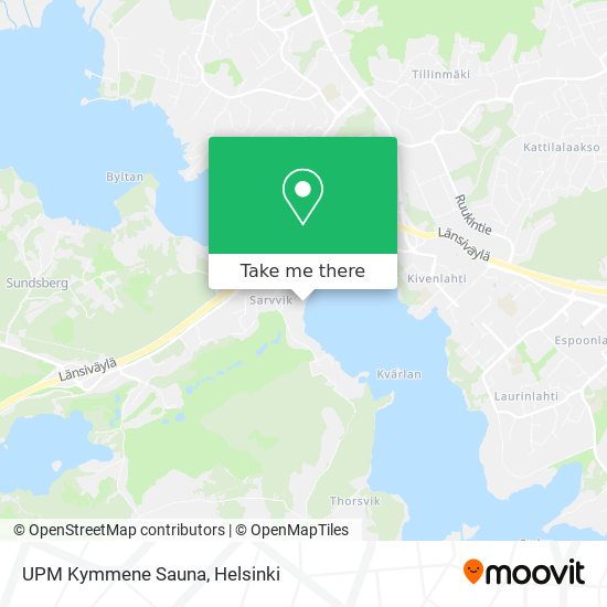 UPM Kymmene Sauna map