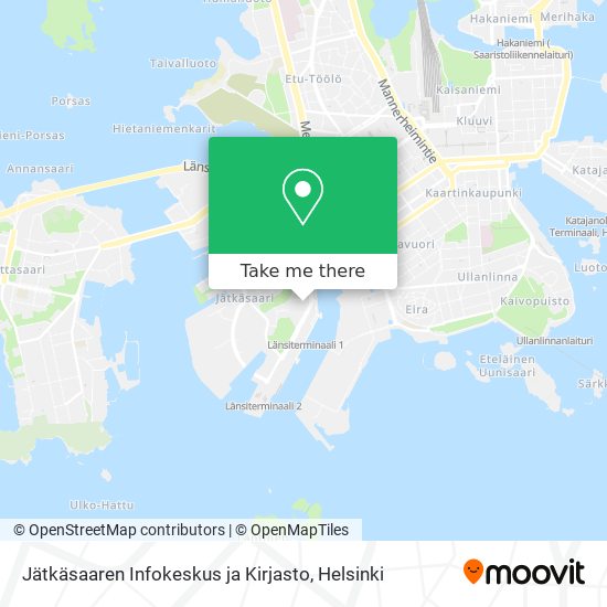 Jätkäsaaren Infokeskus ja Kirjasto map