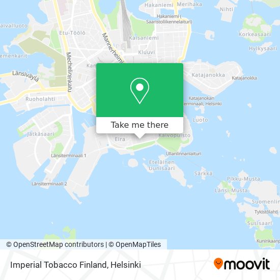 Imperial Tobacco Finland map
