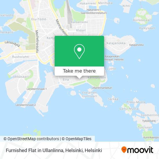 Furnished Flat in Ullanlinna, Helsinki map