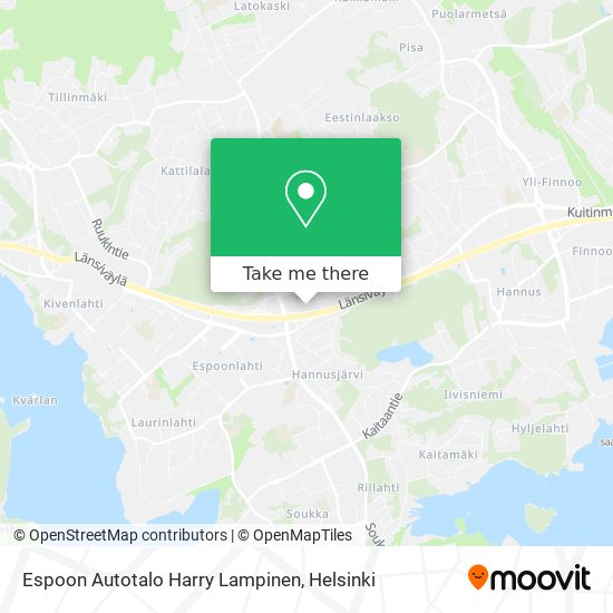 Espoon Autotalo Harry Lampinen map