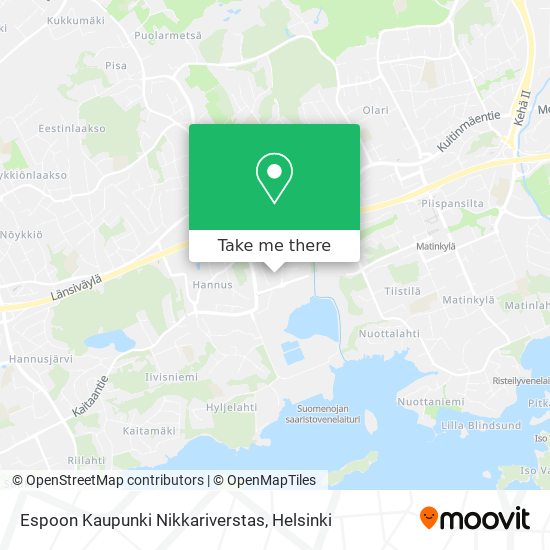 Espoon Kaupunki Nikkariverstas map