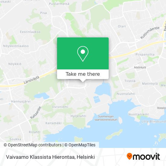 Vaivaamo Klassista Hierontaa map