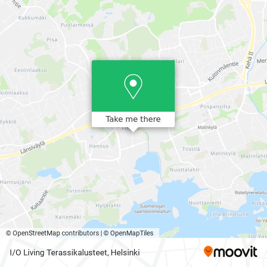 I/O Living Terassikalusteet map