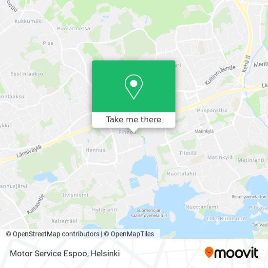 Motor Service Espoo map