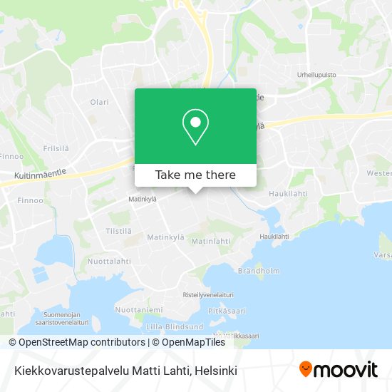 Kiekkovarustepalvelu Matti Lahti map