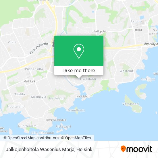 Jalkojenhoitola Wasenius Marja map