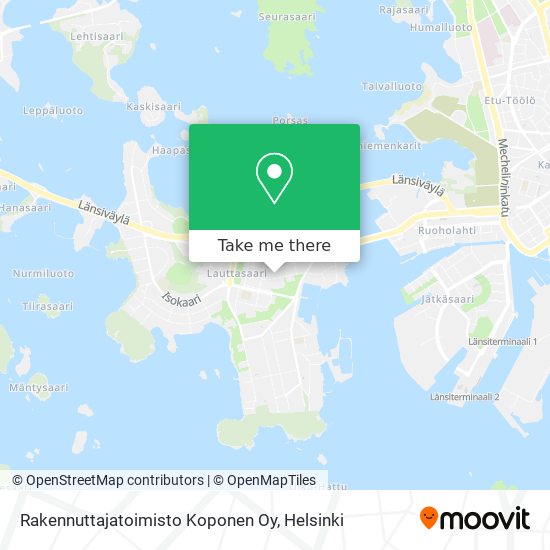 Rakennuttajatoimisto Koponen Oy map