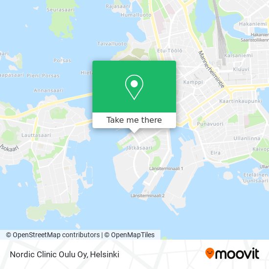 Nordic Clinic Oulu Oy map