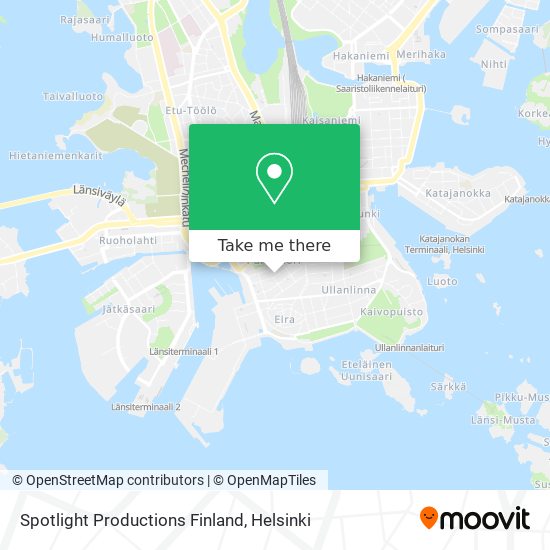 Spotlight Productions Finland map