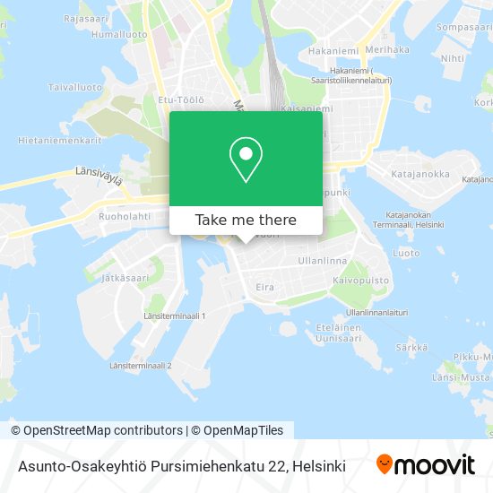 Asunto-Osakeyhtiö Pursimiehenkatu 22 map