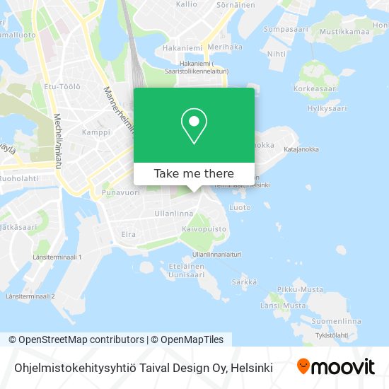 Ohjelmistokehitysyhtiö Taival Design Oy map