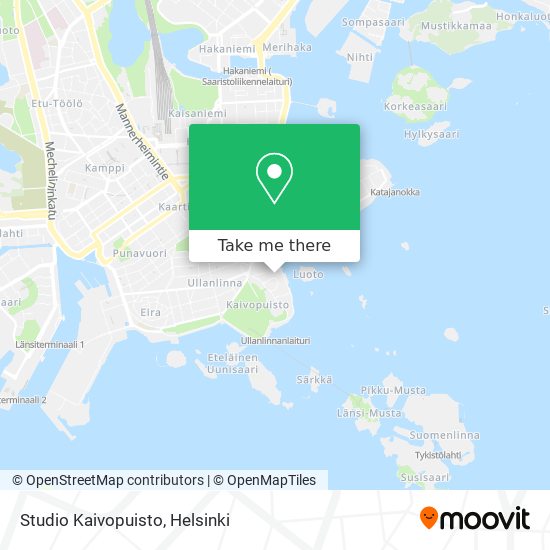 Studio Kaivopuisto map