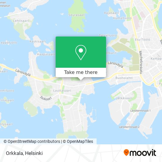 Orkkala map