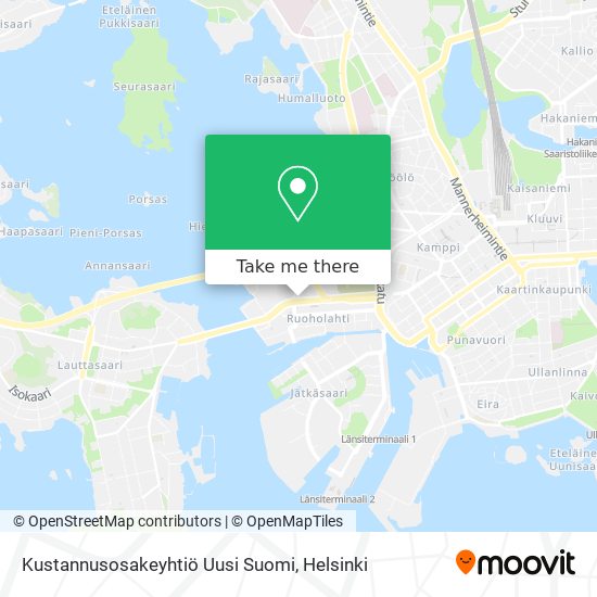 Kustannusosakeyhtiö Uusi Suomi map