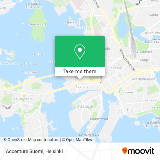 Accenture Suomi map
