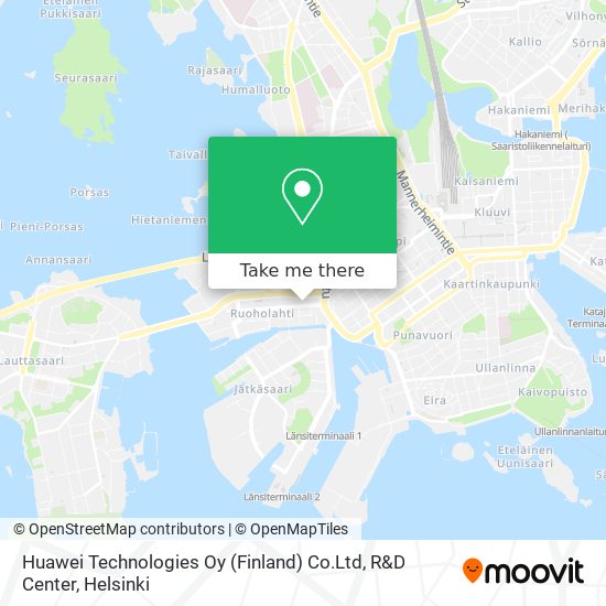 Huawei Technologies Oy (Finland) Co.Ltd, R&D Center map