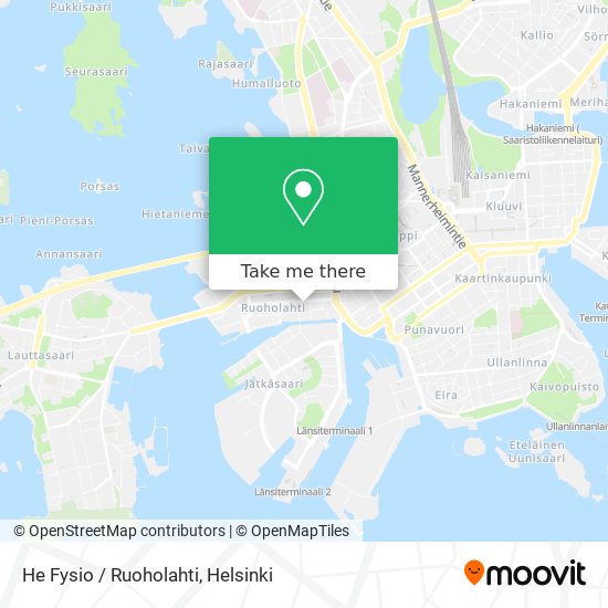 He Fysio / Ruoholahti map