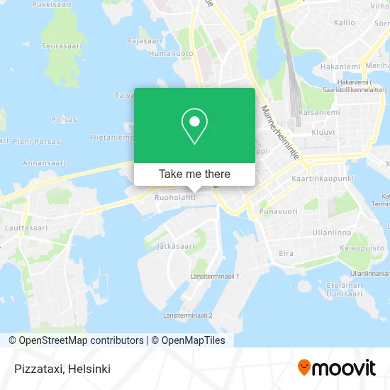 Pizzataxi map