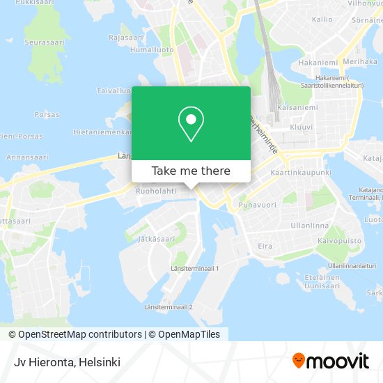 How to get to Jv Hieronta in Helsinki by Bus, Metro, Train or Tram?