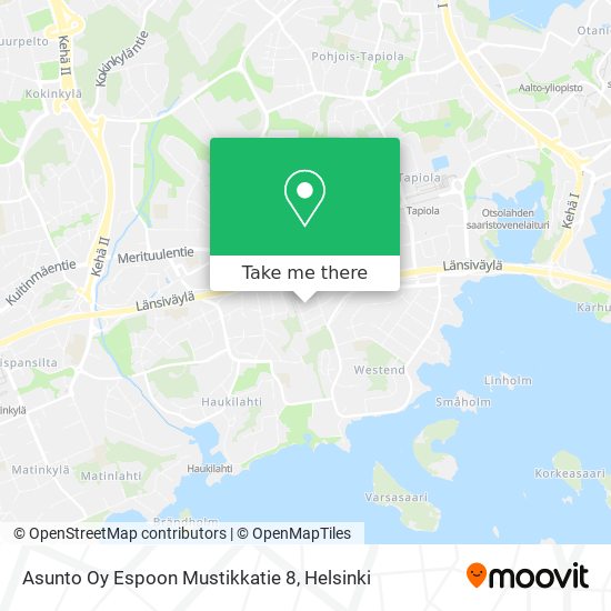 Asunto Oy Espoon Mustikkatie 8 map
