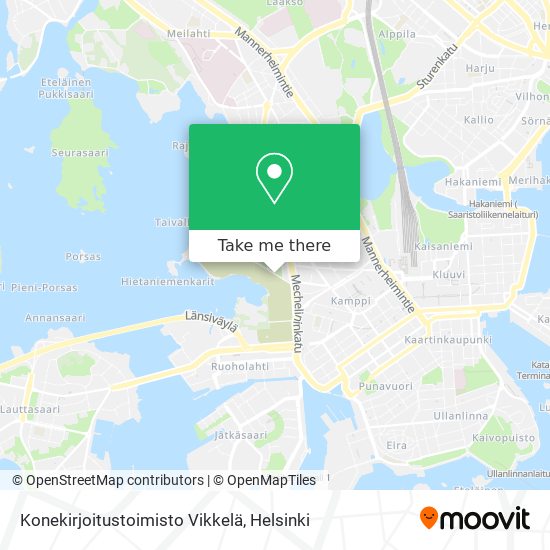 Konekirjoitustoimisto Vikkelä map