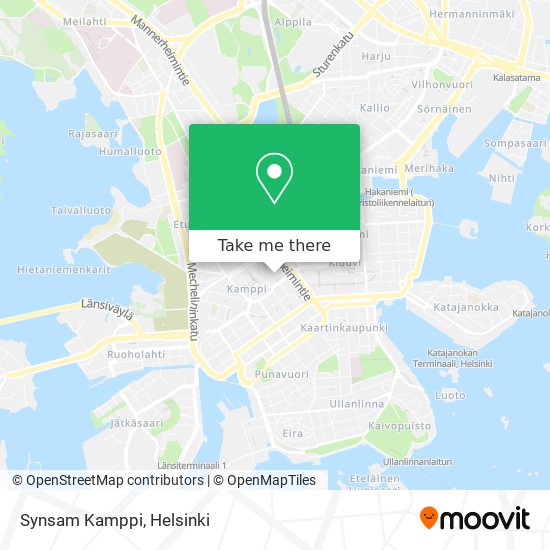 Synsam Kamppi map