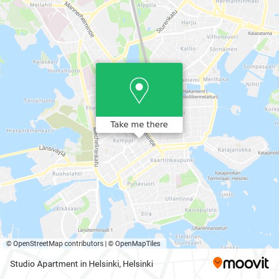 Studio Apartment in Helsinki map