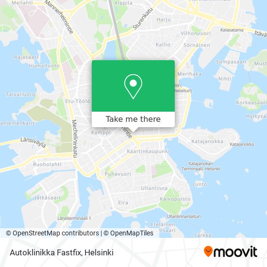 Autoklinikka Fastfix map