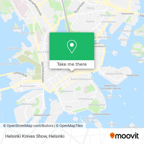 Helsinki Knives Show map