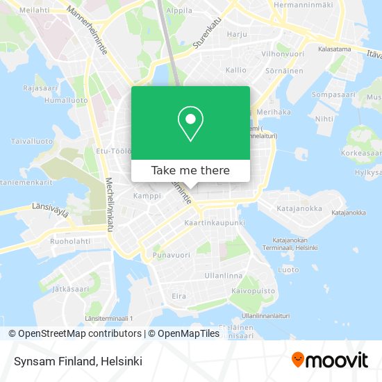 Synsam Finland map