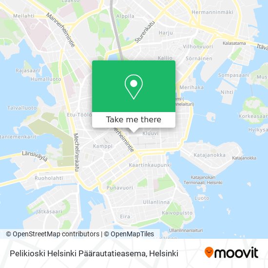 Pelikioski Helsinki Päärautatieasema map