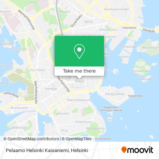 Pelaamo Helsinki Kaisaniemi map