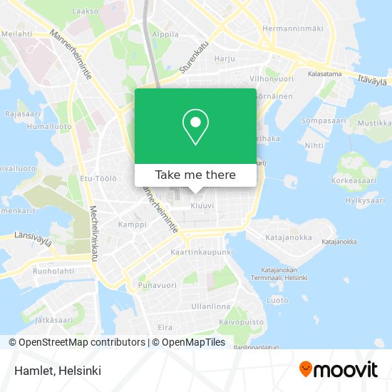 How to get to Hamlet in Helsinki by Bus, Train or Metro?