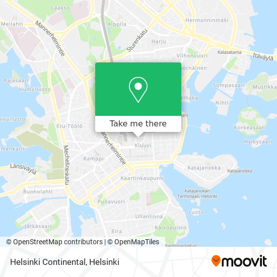 Helsinki Continental map