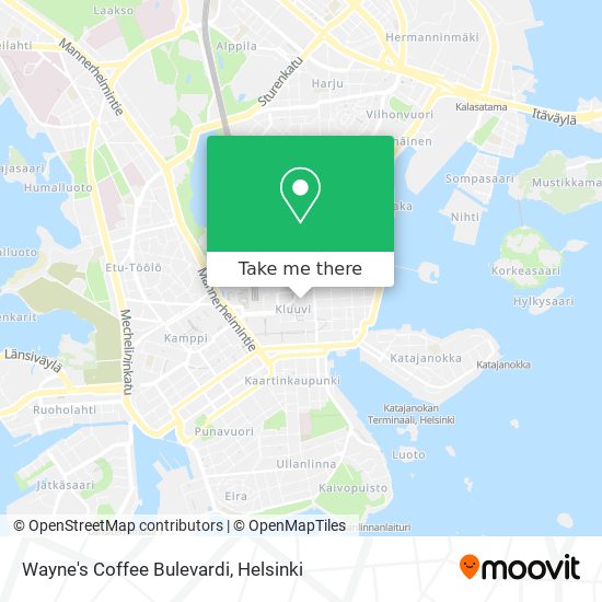 Wayne's Coffee Bulevardi map
