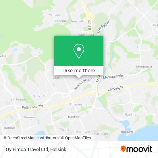 Oy Fimca Travel Ltd map