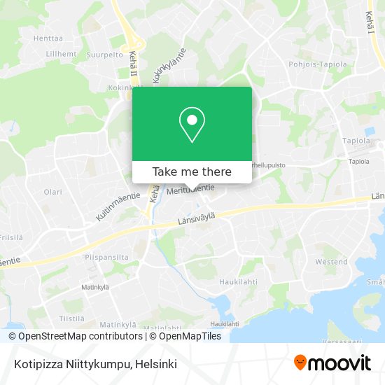 Kotipizza Niittykumpu map