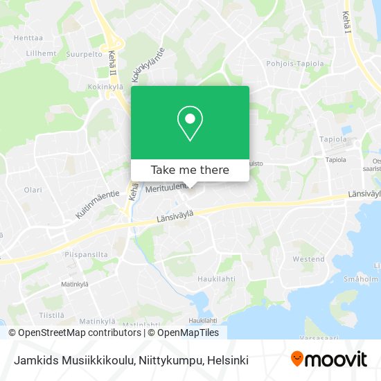 Jamkids Musiikkikoulu, Niittykumpu map