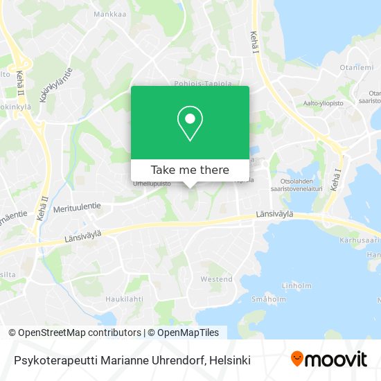 Psykoterapeutti Marianne Uhrendorf map