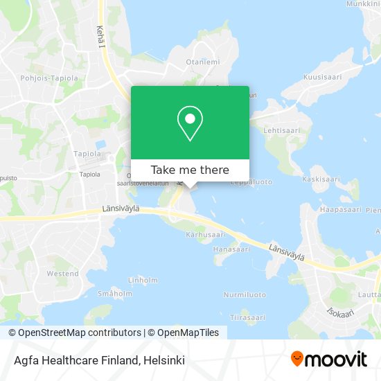 Agfa Healthcare Finland map