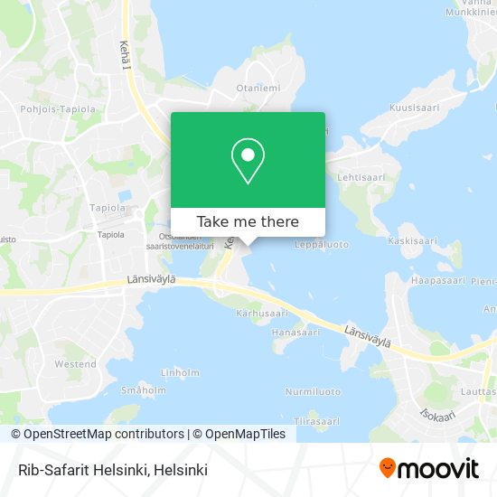 Rib-Safarit Helsinki map