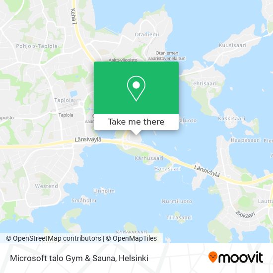 Microsoft talo Gym & Sauna map