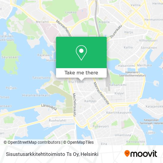 Sisustusarkkitehtitoimisto Ts Oy map