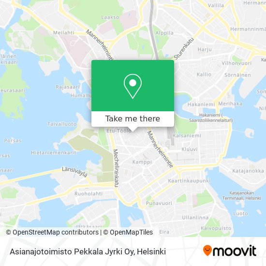 Asianajotoimisto Pekkala Jyrki Oy map