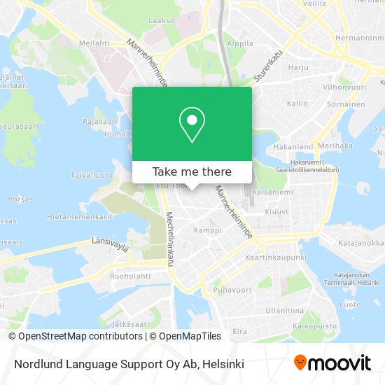 Nordlund Language Support Oy Ab map