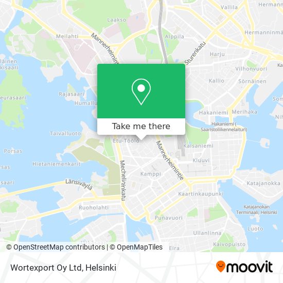 Wortexport Oy Ltd map