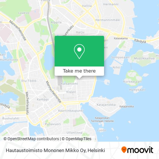 Hautaustoimisto Mononen Mikko Oy map