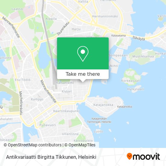 Antikvariaatti Birgitta Tikkunen map